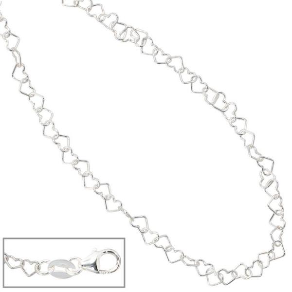 Kinder Collier Halskette aus Herzen Herzchen 925 Sterling Silber 35 cm