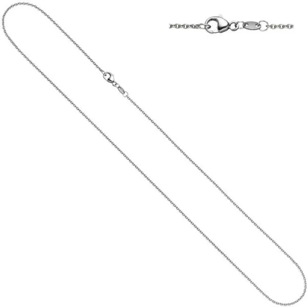 42 cm lange Halskette aus 950 Platin