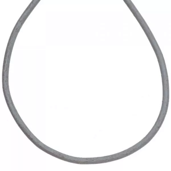 Leder Halskette Kette Schnur grau 100 cm