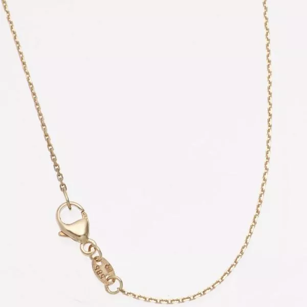 Ankerkette 585 Gelbgold diamantiert 0,6 mm 42 cm Halskette