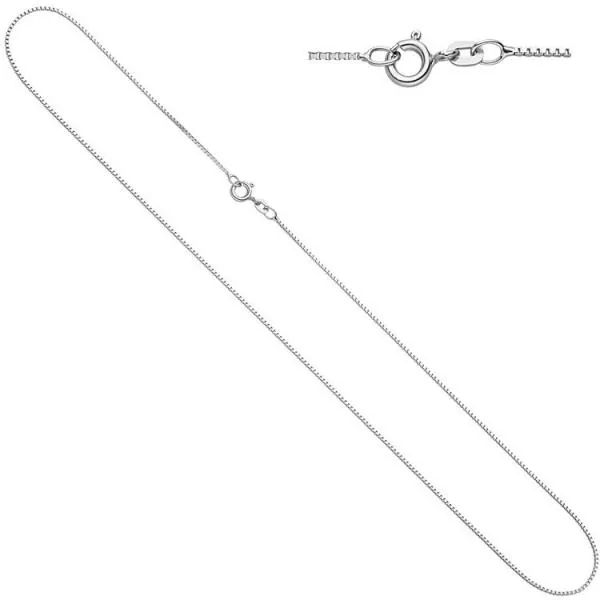 Venezianerkette aus 333 Weißgold, 38 cm