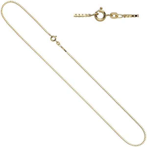 Venezianerkette aus Gelbgold, 45 cm