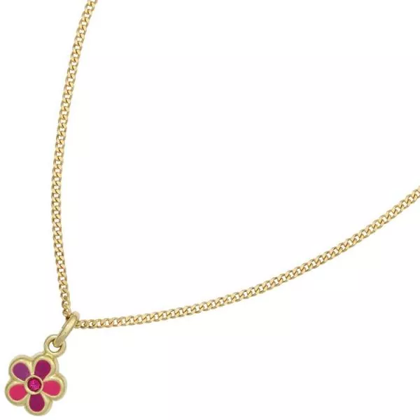 Kinder Anhänger Blume 333 Gold Gelbgold Kinderanhänger
