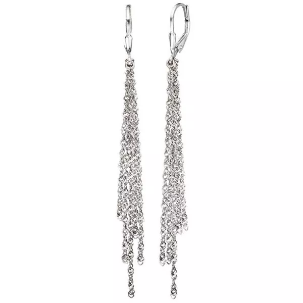 Boutons 925 Sterling Silber Ohrringe Ohrhänger Silberohrringe