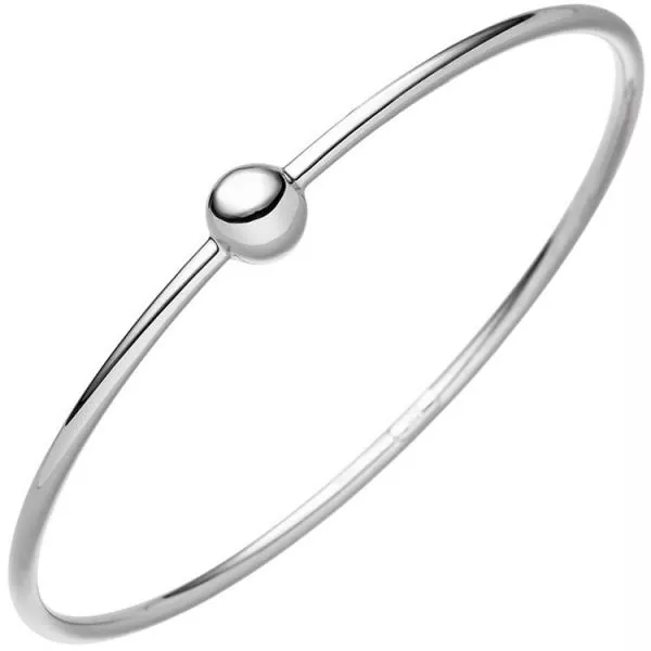 Armreif Armband mit Kugel 925 Sterling Silber Silberarmband