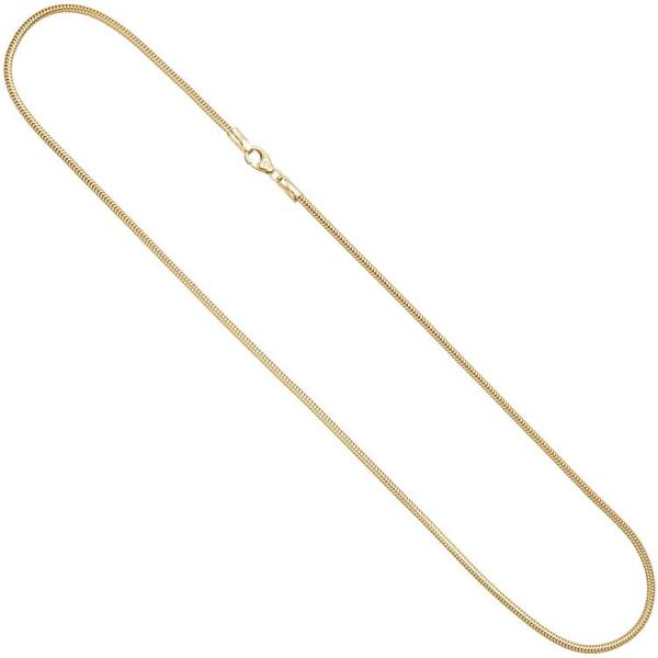 Schlangenkette aus 585 Gelbgold 1,9 mm 45 cm Gold Kette Halskette