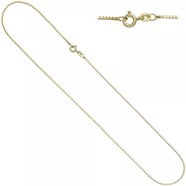 Venezianerkette 925 Sterling Silber gold vergoldet 0,9 mm - 42 cm