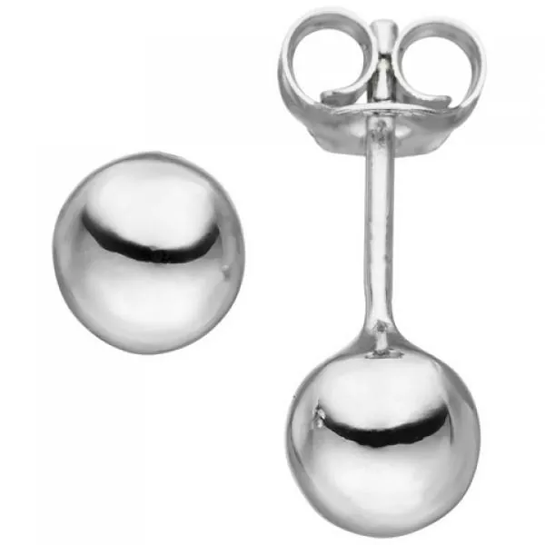 Kugel Ohrstecker aus 925 Silber Ohrringe