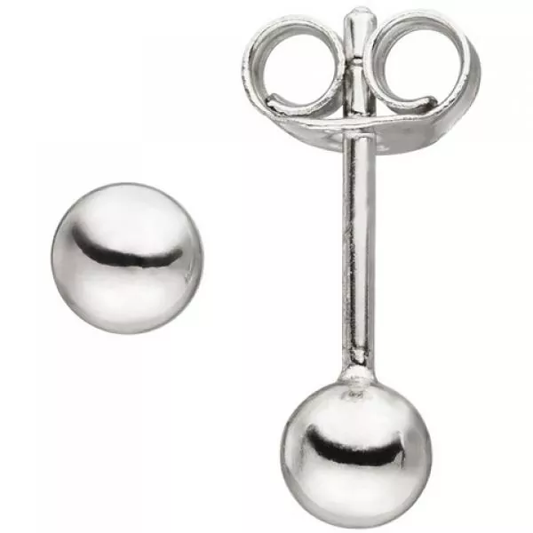 Ohrstecker Kugel aus 925 Silber