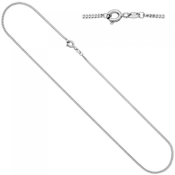 60 cm lange Panzerkette aus 333 Weißgold