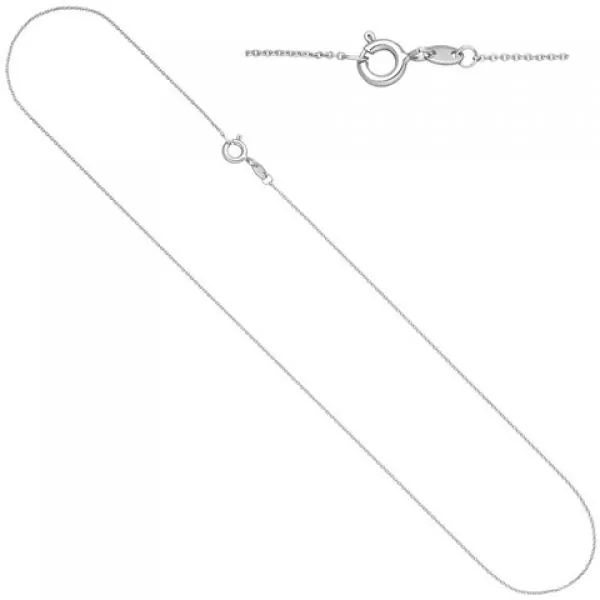 42 cm lange Ankerkette aus 585 Weißgold