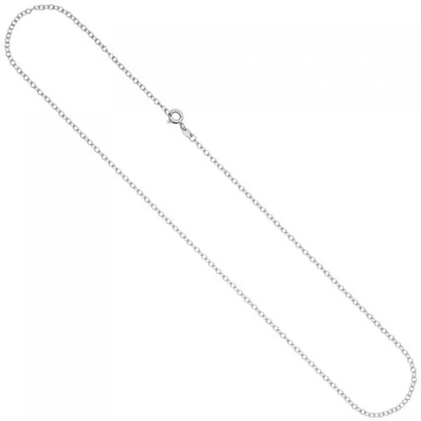 Ankerkette weit 585 Weißgold 2,0 mm 45 cm Halskette Weißgoldkette