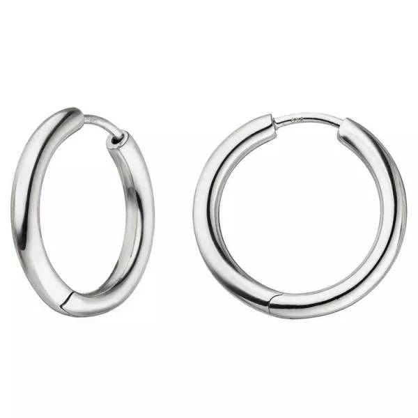 Creolen 925 Sterling Silber 20,8 mm Ohrringe Silbercreolen