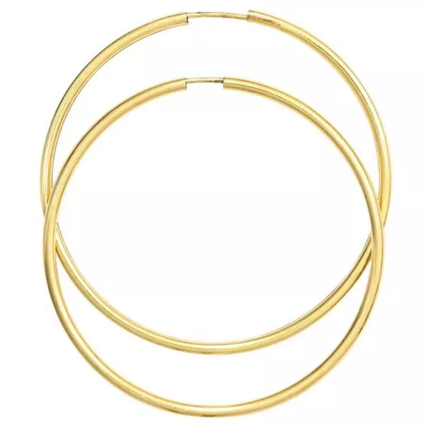 Creolen 585 Gold Gelbgold 46,7 mm Ohrringe Goldohrringe
