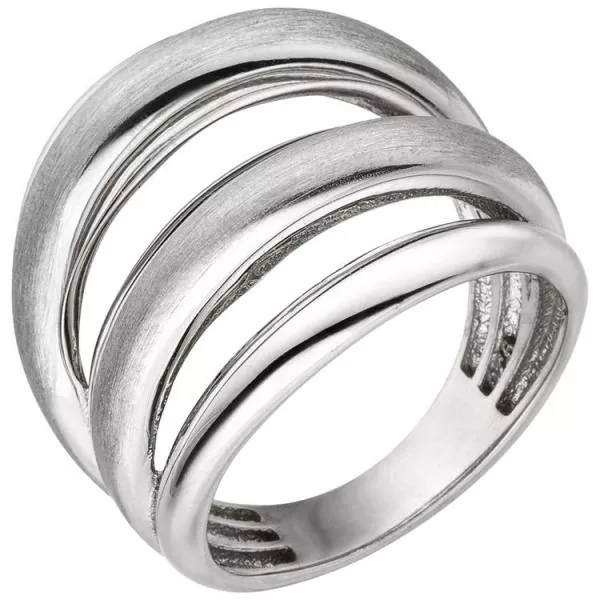 Damen Ring mehrreihig aus 925 Sterling Silber