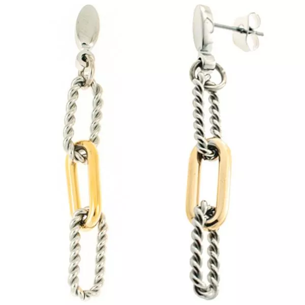 Ohrhänger aus Edelstahl goldfarben beschichtet