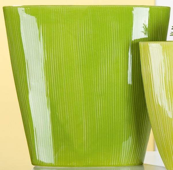41 cm große Pflanzschale aus Keramik in Grün