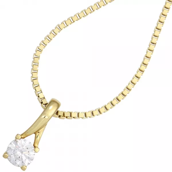 Anhänger 333 Gelbgold 1 Zirkonia