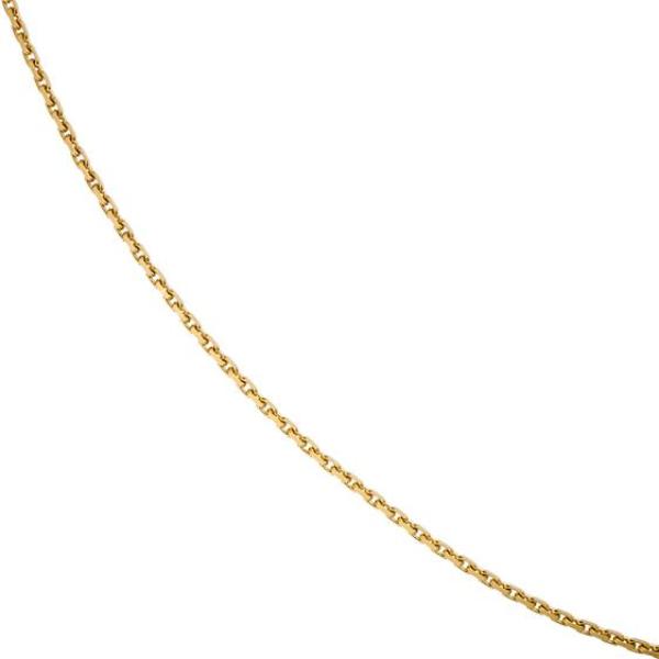 Ankerkette 333 Gold Gelbgold diamantiert 3 mm 50 cm Halskette