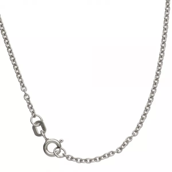 Ankerkette 333 Weißgold 1,6 mm 50 cm Gold Kette Halskette Federring