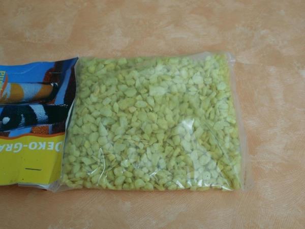 500 Gramm Dekogranulat-grob-gelb
