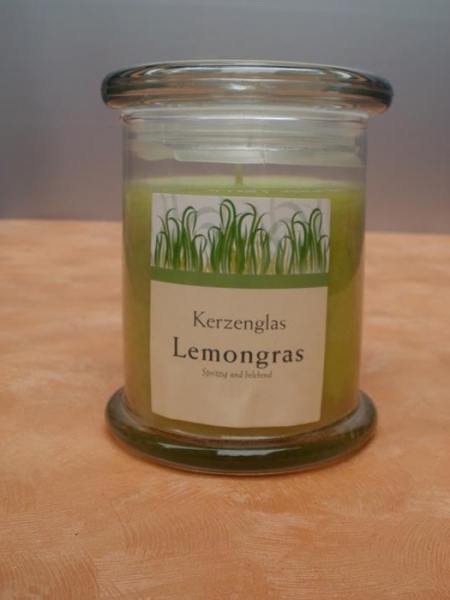 Kerze im Glas, Duft Lemongras