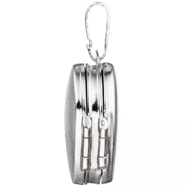 Medaillon Herz für 4 Fotos 925 Sterling Silber Anhänger zum Öffnen