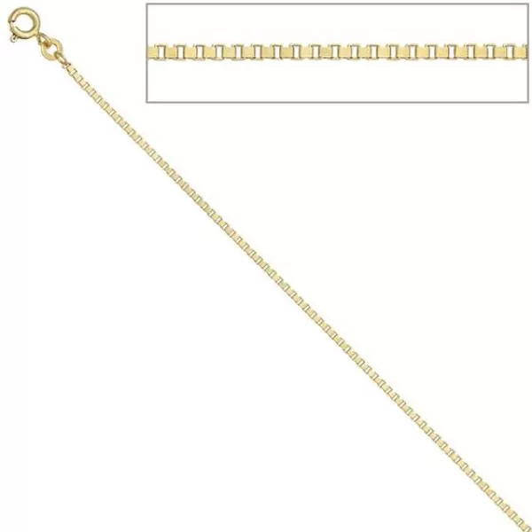 Venezianerkette 333 Gelbgold 1,5 mm 50 cm Gold Kette Halskette