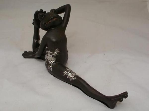 Dekofigur Yoga-Frosch 21,5 cm
