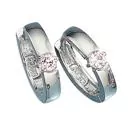 Creolen aus Silber 2 Zirkonia rosa Ohrringe