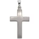Anhänger Kreuz 925 Sterling Silber mattiert Kreuz Anhänger Silberkreuz