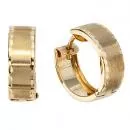Creolen rund aus 333 Gelbgold mattiert Ohrringe