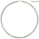 Creolen rund aus 925 Sterling Silber 70 mm Ohrringe