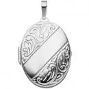 ovales Medaillon aus 925 Sterling Silber zum Öffnen