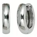 Creolen rund aus 585 Gold Weißgold Ohrringe