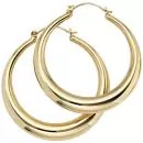 Creolen rund 333 Gelbgold Ohrringe Goldohrringe Goldcreolen