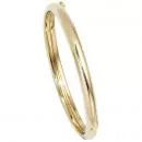 Armreif Armband oval aus 585 Gold Gelbgold