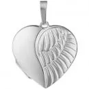 Silbernes Medaillon in Silber mit Flügel