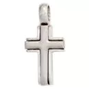 Anhänger Kreuz aus 950 Platin teilmattiert