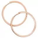 Creolen aus 925 Silber rotvergoldet, rund