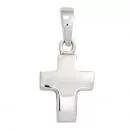 Anhänger Kreuz Silber rhodiniert 13,1 mm hoch