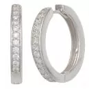 Creolen aus 925 Silber mit Zirkonia