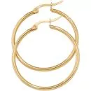 Creolen rund Edelstahl gold vergoldet Ohrringe