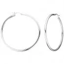 Creolen rund 925 Sterling Silber 55,6 mm Ohrringe Silbercreolen