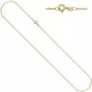 Panzerkette 925 Sterling Silber Gold vergoldet 1,3 mm 45 cm