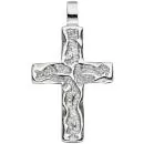 Anhänger Kreuz 925 Sterling Silber gehämmert Silberkreuz