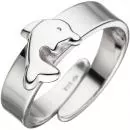 Kinder Ring Delfin 925 Sterling Silber Kinderring, verstellbar