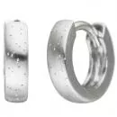 Creolen aus 925 Silber matt