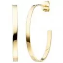 Halbcreolen aus 925 Silber Gelbgold vergoldet