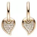 Creolen aus 585 Rotgold mit 34 Diamanten Brillanten